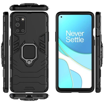 OnePlus 8T Hybrid Cover med Ring Holder - Sort
