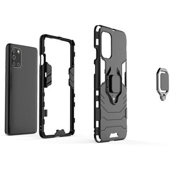 OnePlus 8T Hybrid Cover med Ring Holder - Sort