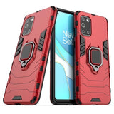 OnePlus 8T Hybrid Cover med Ring Holder - Rød