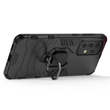 Samsung Galaxy A33 5G Hybrid Cover med Ring Holder - Sort