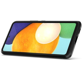 Samsung Galaxy A53 5G Hybrid Cover med Ring Holder - Sort