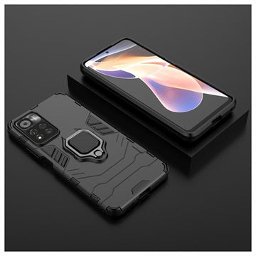 Xiaomi Redmi Note 11 Pro/Note 11 Pro+ Hybrid Cover med Ring Holder - Sort