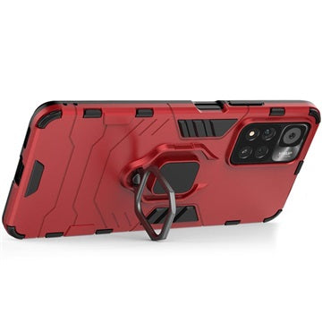 Xiaomi Redmi Note 11 Pro/Note 11 Pro+ Hybrid Cover med Ring Holder - Rød