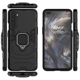 OnePlus Nord Hybrid Cover med Ring Holder - Sort