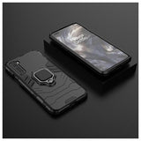 OnePlus Nord Hybrid Cover med Ring Holder - Sort