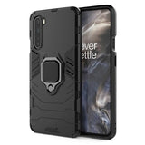 OnePlus Nord Hybrid Cover med Ring Holder - Sort