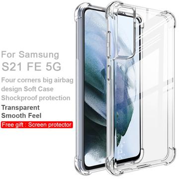 Samsung Galaxy S21 FE 5G Imak Faldsikkert TPU Cover - Gennemsigtig