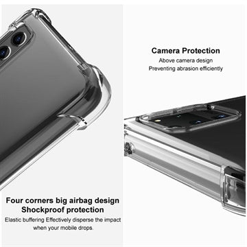Samsung Galaxy S24+ Imak Faldsikkert TPU Cover - Gennemsigtig