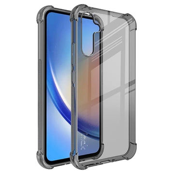 Imak Faldsikkert Samsung Galaxy A34 5G TPU Cover - Gennemsigtig Sort