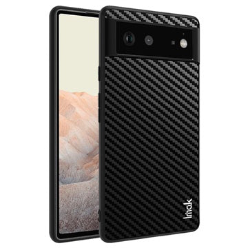 Imak LX-5 Google Pixel 6 Hybrid Cover - Karbonfiber - Sort