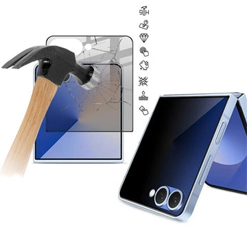 Samsung Galaxy Z Flip7/Z Flip8 Imak Privacy Full Cover Skærmbeskyttelse Hærdet Glas - 9H