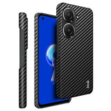 Imak Ruiyi Asus Zenfone 9 Belagt Cover - Karbonfiber - Sort