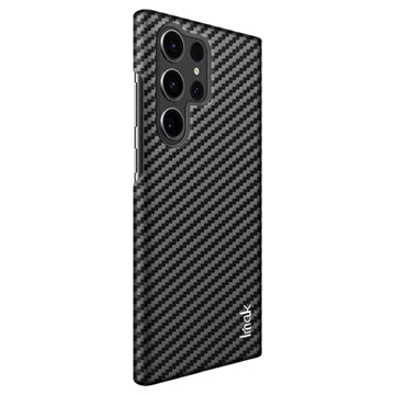 Imak Ruiyi Samsung Galaxy S23 Ultra 5G Belagt Cover - Karbonfiber - Sort