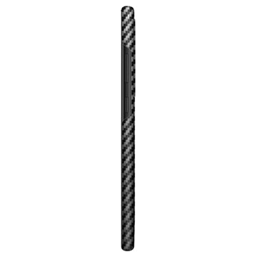 Imak Ruiyi Samsung Galaxy S23 Ultra 5G Belagt Cover - Karbonfiber - Sort