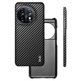Imak Ruiyi OnePlus 11 Belagt Cover - Karbonfiber - Sort
