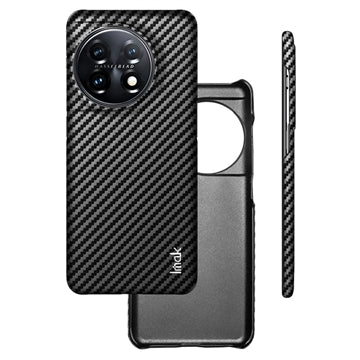 Imak Ruiyi OnePlus 11 Belagt Cover - Karbonfiber - Sort
