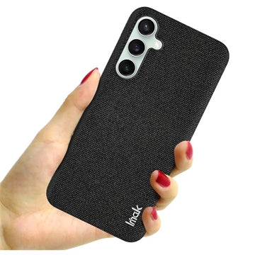 Samsung Galaxy S24 FE Imak Ruiyi Hybrid Cover - Karbonfiber - Sort