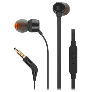 JBL Tune 110 In-Ear Høretelefoner med Mikrofon - 3.5mm - Sort