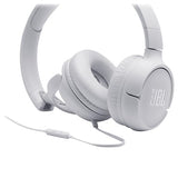 JBL Tune 500 PureBass On-Ear Høretelefoner - Hvid