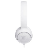 JBL Tune 500 PureBass On-Ear Høretelefoner - Hvid