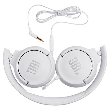 JBL Tune 500 PureBass On-Ear Høretelefoner - Hvid