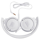 JBL Tune 500 PureBass On-Ear Høretelefoner - Hvid