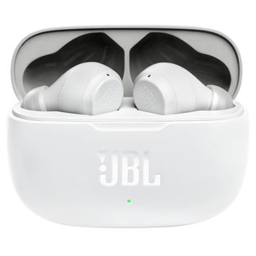 JBL Wave 200TWS Trådløse Høretelefoner med Opladningsetui - Hvid