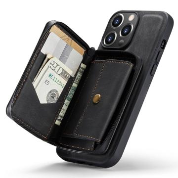 Jeehood Aftageligt 2-i-1 iPhone 14 Pro Cover med Pung - Sort