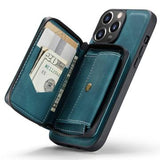 Jeehood Aftageligt 2-i-1 iPhone 14 Pro Max Cover med Pung - Blå