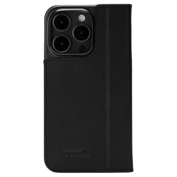 iPhone 15 Pro JT Berlin BookCase Tegel Flip Lædercover - Sort