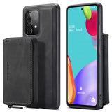 Samsung Galaxy A52 5G/A52s 5G Jeehood Aftageligt 2-i-1 Cover med Pung - Sort