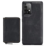 Samsung Galaxy A52 5G/A52s 5G Jeehood Aftageligt 2-i-1 Cover med Pung - Sort
