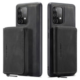 Samsung Galaxy A52 5G/A52s 5G Jeehood Aftageligt 2-i-1 Cover med Pung - Sort