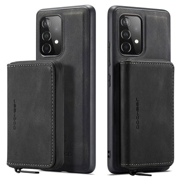 Samsung Galaxy A52 5G/A52s 5G Jeehood Aftageligt 2-i-1 Cover med Pung - Sort