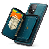 Samsung Galaxy A52 5G/A52s 5G Jeehood Aftageligt 2-i-1 Cover med Pung - Blå