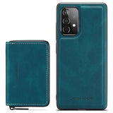 Samsung Galaxy A52 5G/A52s 5G Jeehood Aftageligt 2-i-1 Cover med Pung - Blå