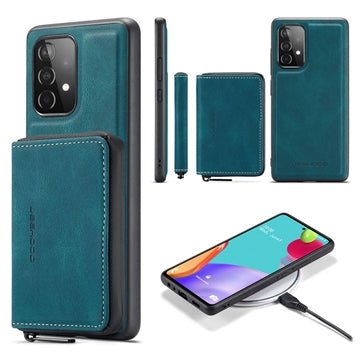 Samsung Galaxy A52 5G/A52s 5G Jeehood Aftageligt 2-i-1 Cover med Pung - Blå