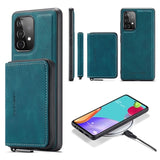 Samsung Galaxy A52 5G/A52s 5G Jeehood Aftageligt 2-i-1 Cover med Pung - Blå