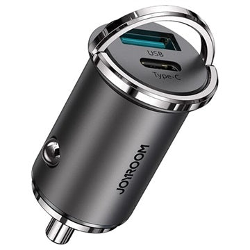 Joyroom C-A35 USB-A & USB-C Hurtig Billader - 45W - Sort