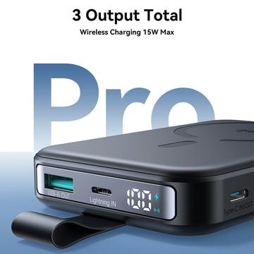 Joyroom JR-PBM11 Qi2 MagSafe Power Bank med kickstand - 10000mAh - Sort