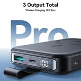 Joyroom JR-PBM11 Qi2 MagSafe Power Bank med kickstand - 10000mAh - Sort
