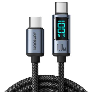 Joyroom S-CC100A16 Prisme digital skærm USB-C kabel - 100W - sort