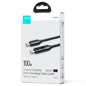 Joyroom S-CC100A16 Prisme digital skærm USB-C kabel - 100W - sort
