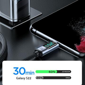 Joyroom S-CC100A16 Prisme digital skærm USB-C kabel - 100W - sort
