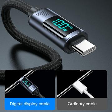 Joyroom S-CC100A16 Prisme digital skærm USB-C kabel - 100W - sort