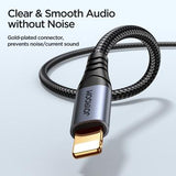 Joyroom SY-A06 1.2m Lightning til 3.5mm AUX-lydkabel - 1.2m