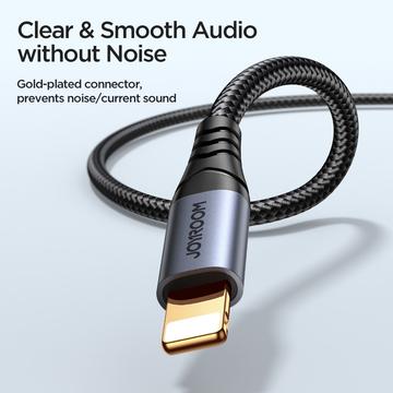 Joyroom SY-A06 1.2m Lightning til 3.5mm AUX-lydkabel - 1.2m