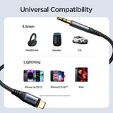Joyroom SY-A06 1.2m Lightning til 3.5mm AUX-lydkabel - 1.2m