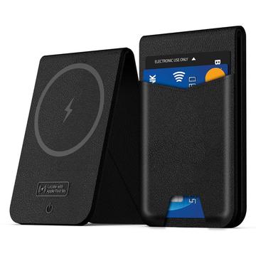 K01 Kortholder-lignende tracker til Apple Find My - MagSafe-kompatibel - Sort