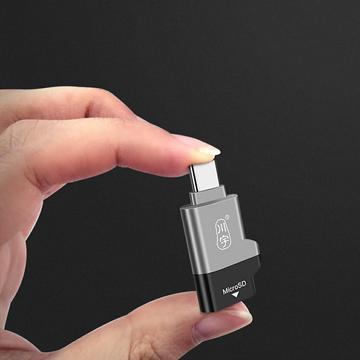KAWAU C356 Type-C MicroSD TF-kortlæser med USB 3.0 Super Speed-teknologi